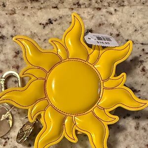Yellow Sun-Shaped Coin Purse